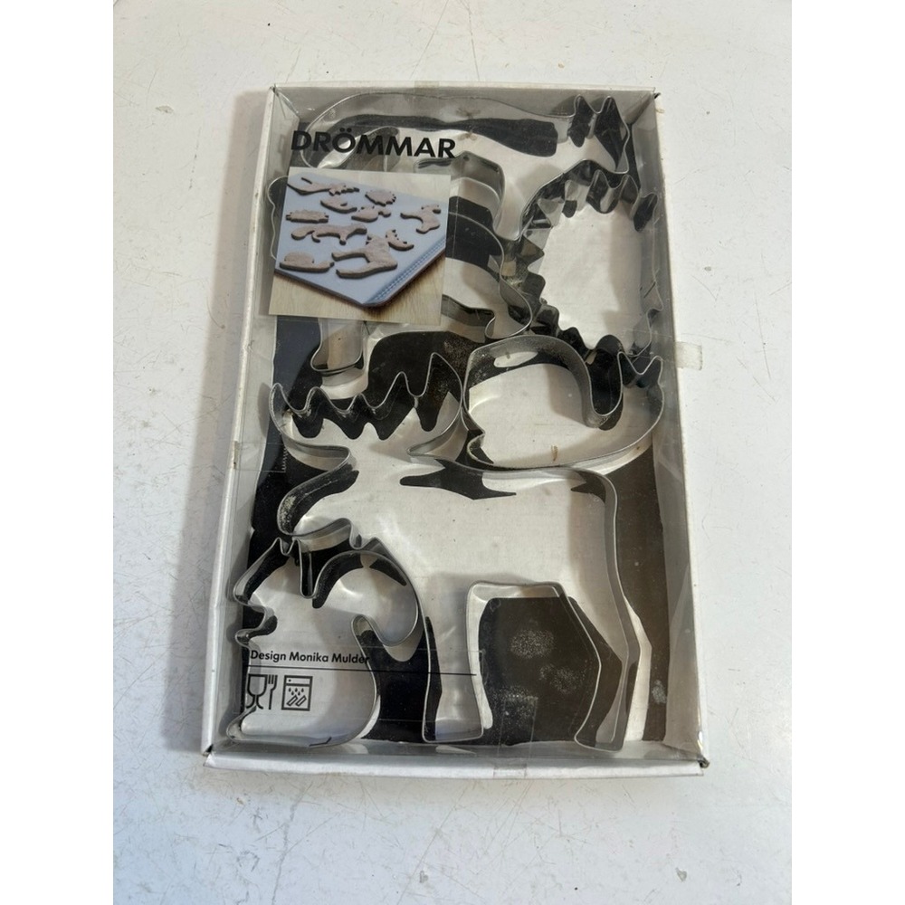 IKEA‎ DROMMAR Cookie Cutter Set 6pc Woodland Animals Stainless Steel